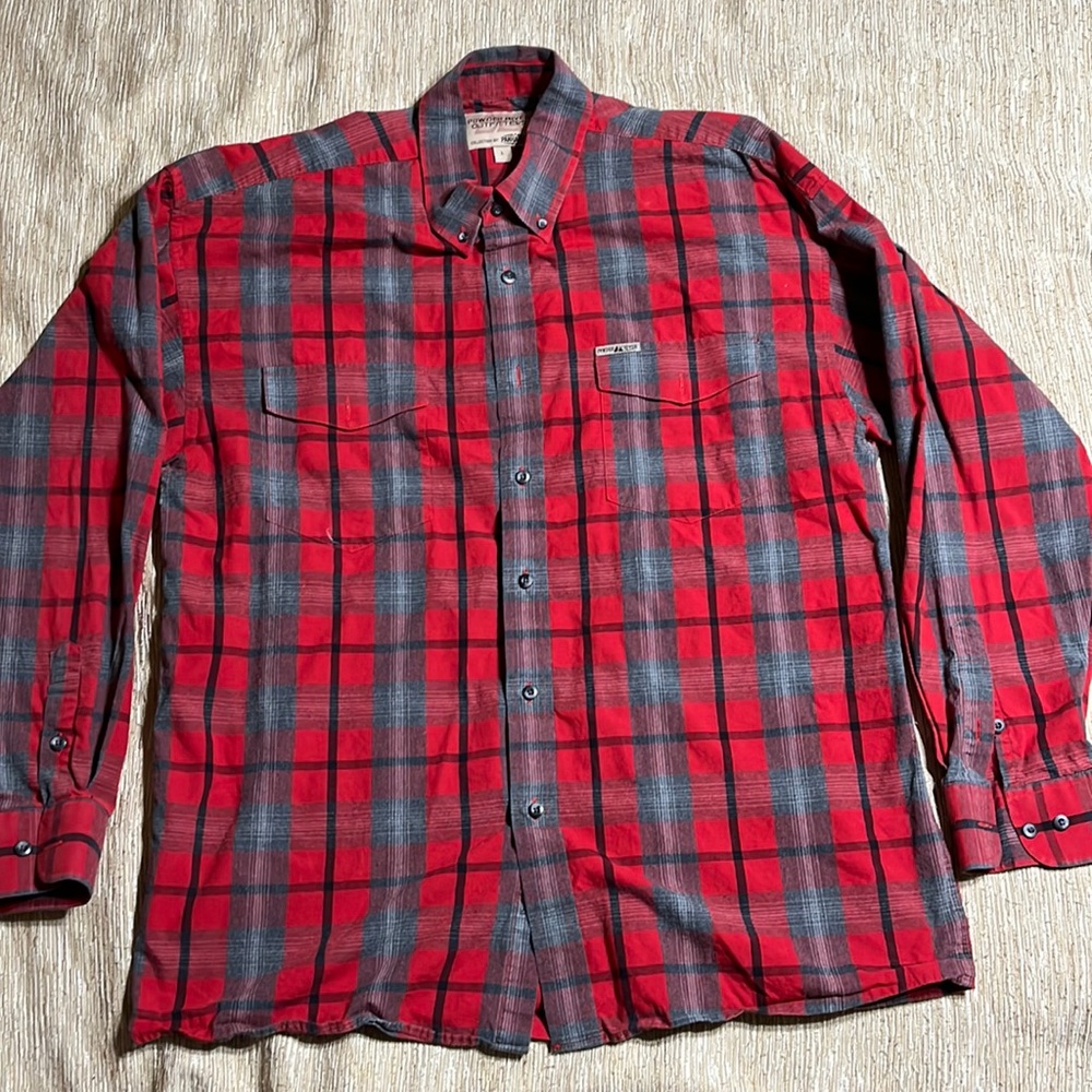 Mens powder river flannel button down